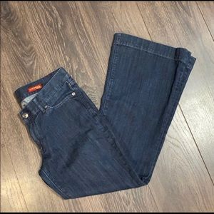 Express Eva Fit & Flare Dark Wash Jeans